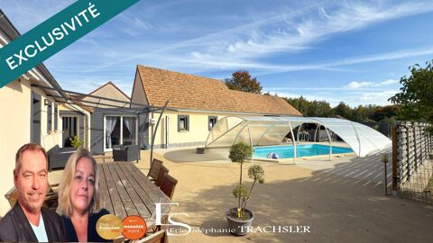   Proprit contemporaine avec piscine, prairie et tang  20 min du Mans Maison - 9 pice(s) - 220 m