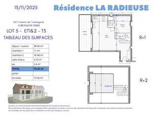  Appartement  vendre 3 pices 74 m