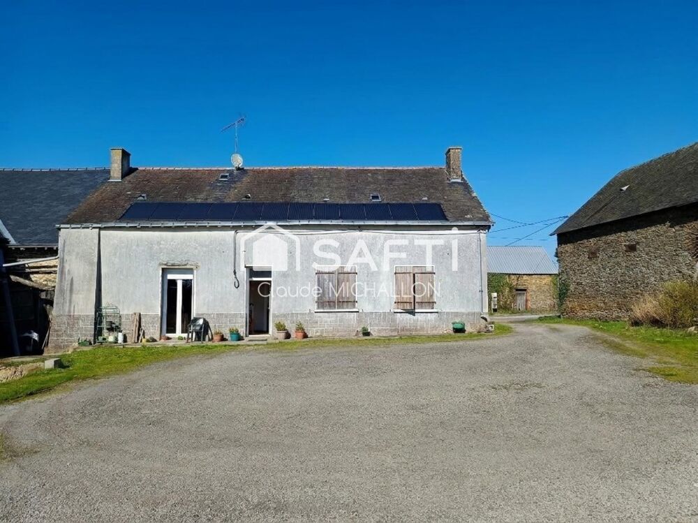 Maison de caractère à rénover  120 m² habitables sur 3 500 m² de terrain  44660 ROUGE