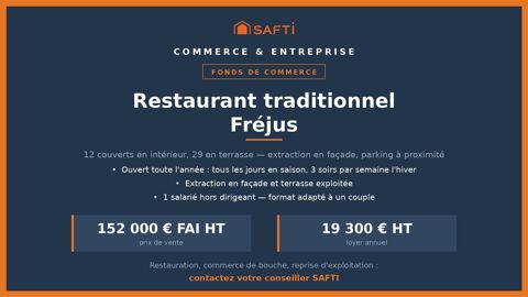 Restaurant &agrave; Fr&eacute;jus, terrasse de 29 couverts 152000 83600 Frejus