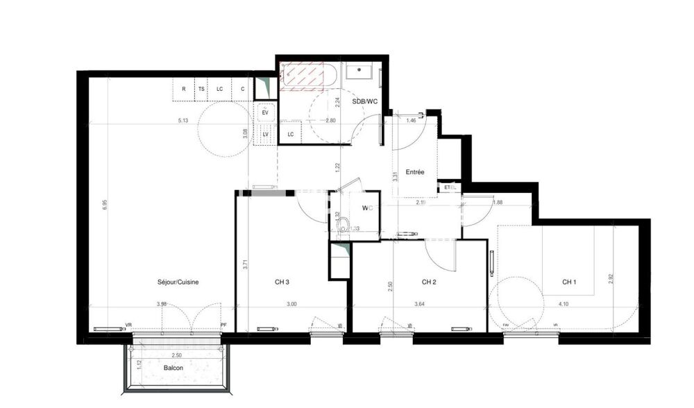 Appartement T4 neuf à GONESSE !