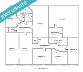  Maison � vendre 15 + pi�ces 200 m�