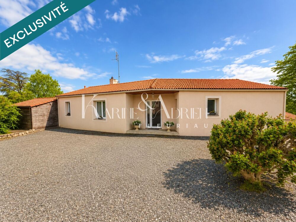 Maison contemporaine avec 5 chambres, bureau, parc arboré clos, dépendances et double garage