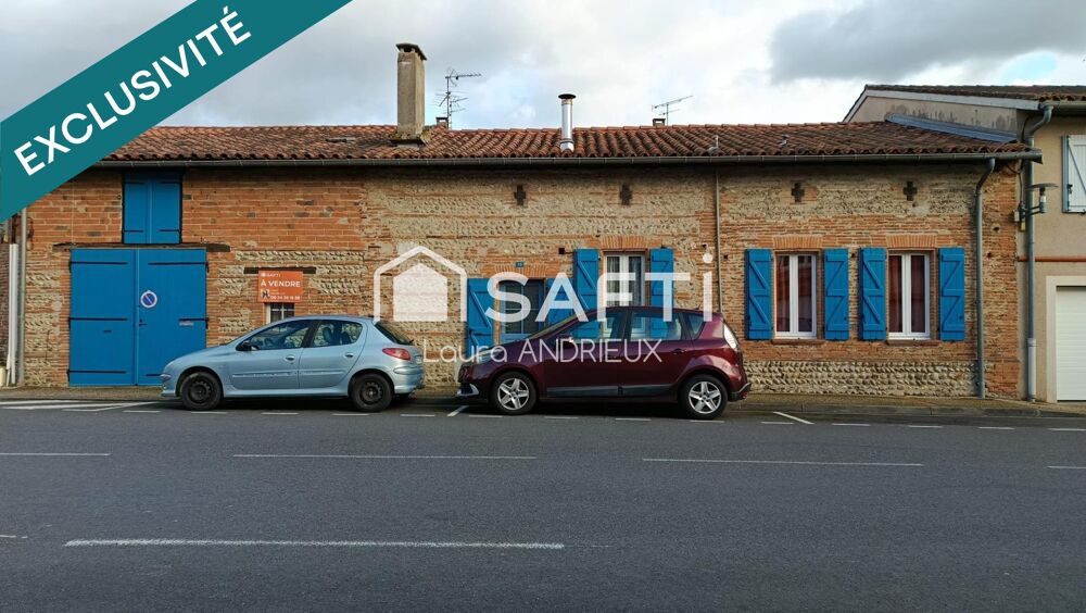 Maison de village et de caractère en pierres toulousaines  Coeur de ville  72 m²
