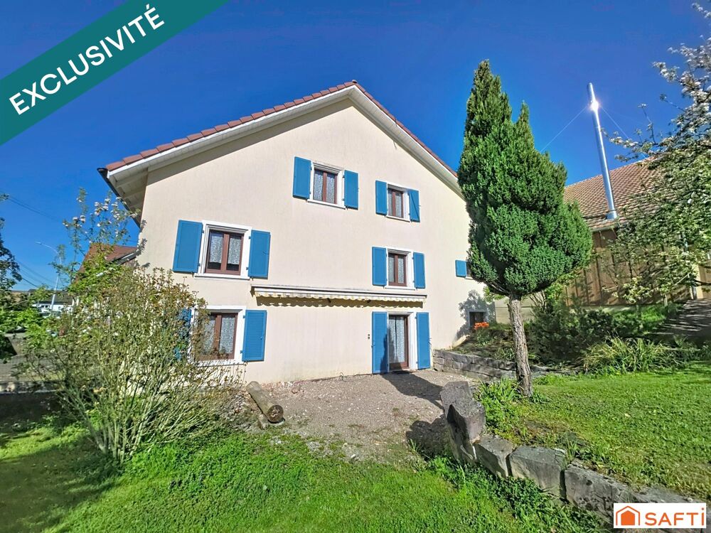 GROS POTENTIEL  MAISON + DÉPENDANCES  POSSIBILITÉ DE CRÉER PLUSIEURS LOGEMENTS  PROCHE SUISSE
