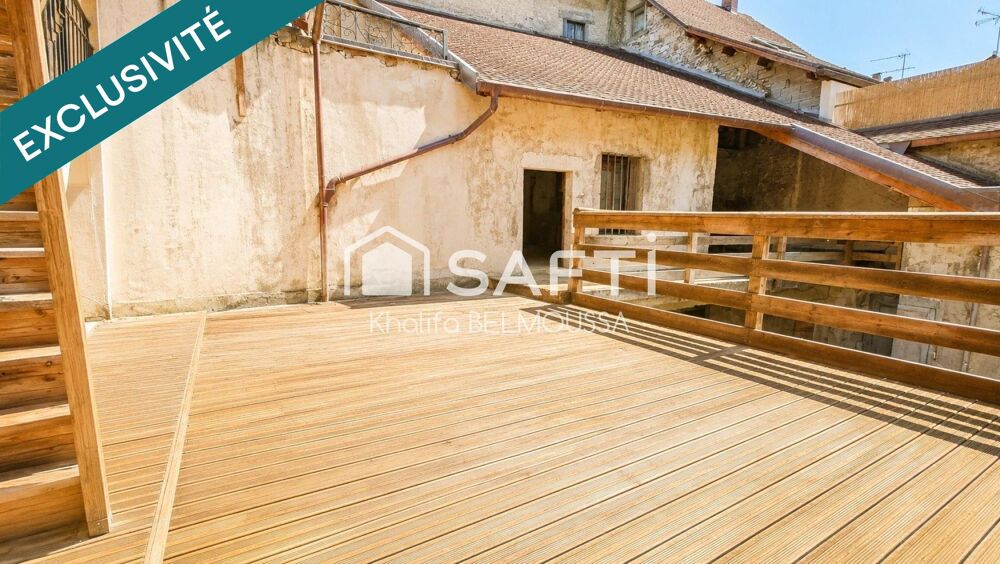 appartement avec fort potentiel en plein coeur de Belley sans travaux plus dependace