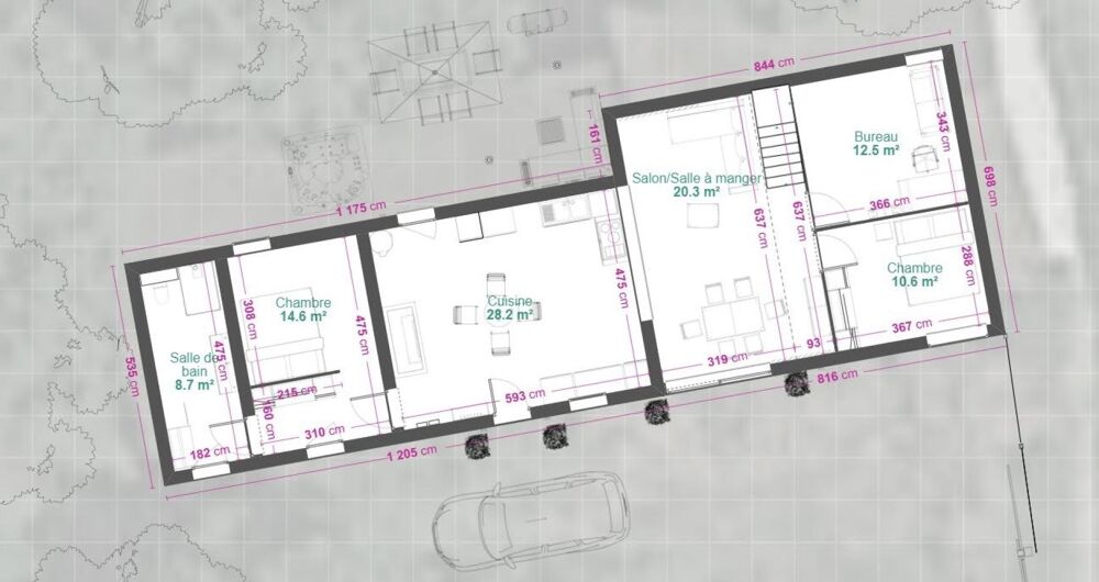 Fort potentiel de rénovation pour cet ensemble de bâtis en pierre (maison + grange)