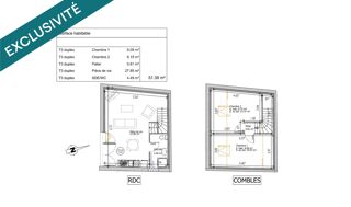 Appartement � vendre 3 pi�ces 55 m�