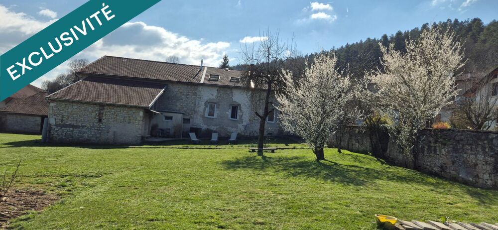 Nurieux-Volognat RARE- Ancienne ferme en pierre rénovée avec une maison principale et un logement à louer et vastes dépendances