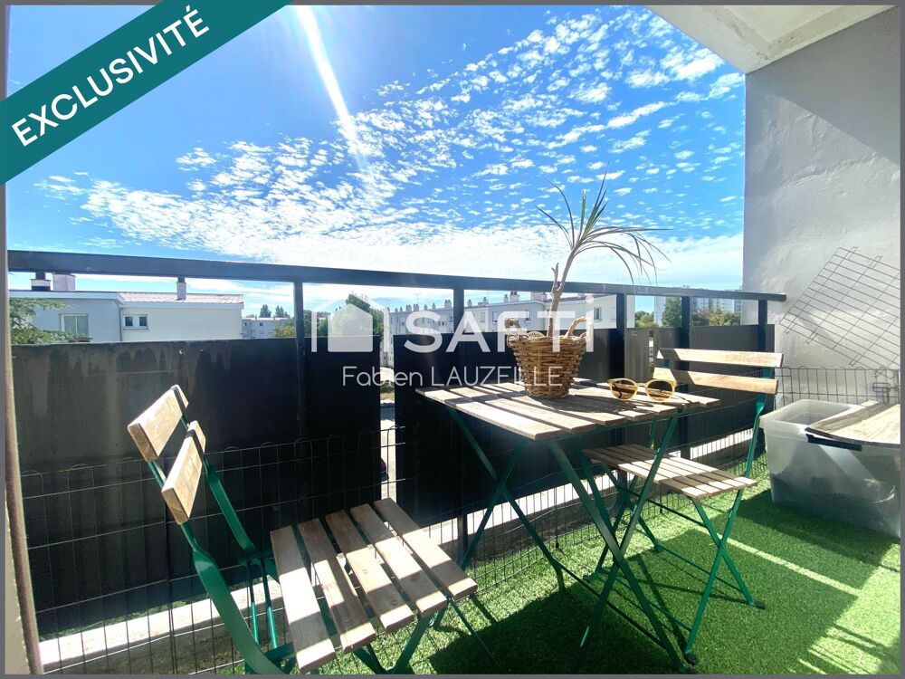T3 / 65M2 / TRAVERSANT ET LUMINEUX / DERNIER ETAGE / BALCON / CAVE / 800m DU CENTRE DE MERIGNAC