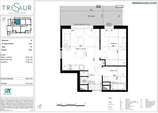  Appartement � vendre 2 pi�ces 40 m�