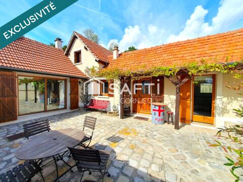   Maison r�nov�e de 147.5 m� � Bourron-Marlotte : charme, lumi�re et plafond cath�drale, au c�ur d'un magnifique jardin arbor� de Maison - 7 pi�ce(s) - 148 m�