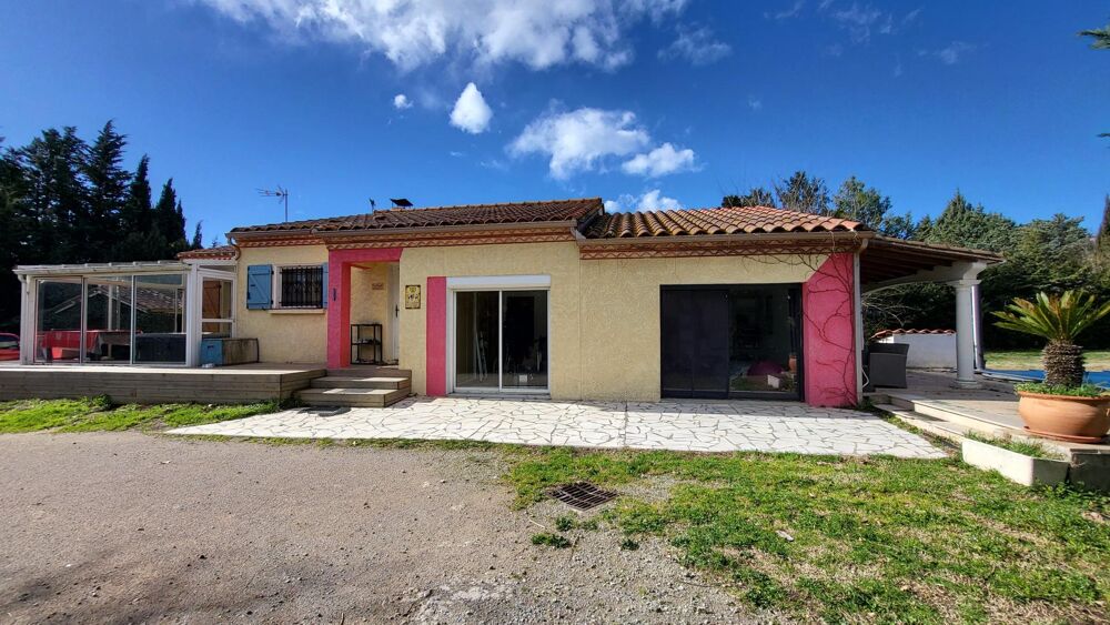 Vente Maison Villa plain pied avec piscine et grand terrain plat et cloturé Saint-jean-pla-de-corts