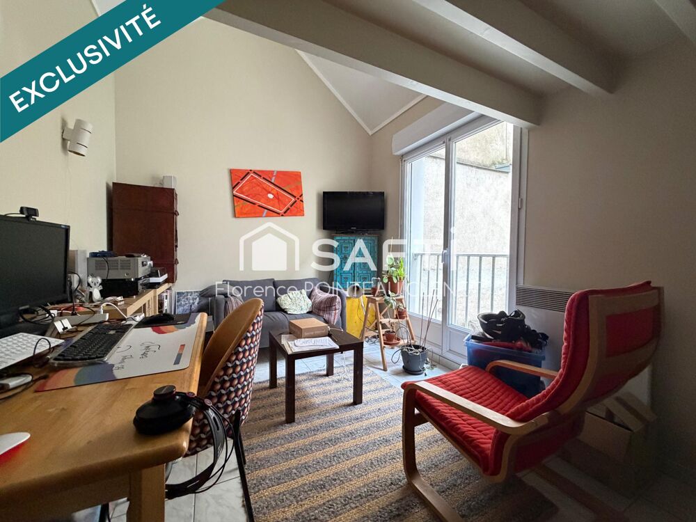 T2 en triplex vendu loué, secteur Saint Serge.