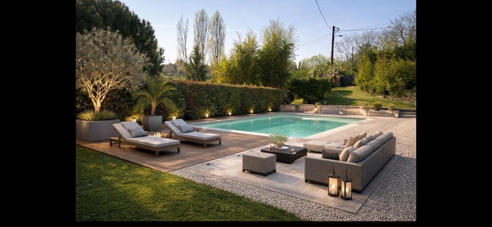 Maison avec studio, piscine, gîte et annexe.
