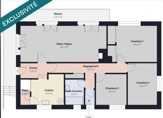  Maison � vendre 6 pi�ces 100 m�