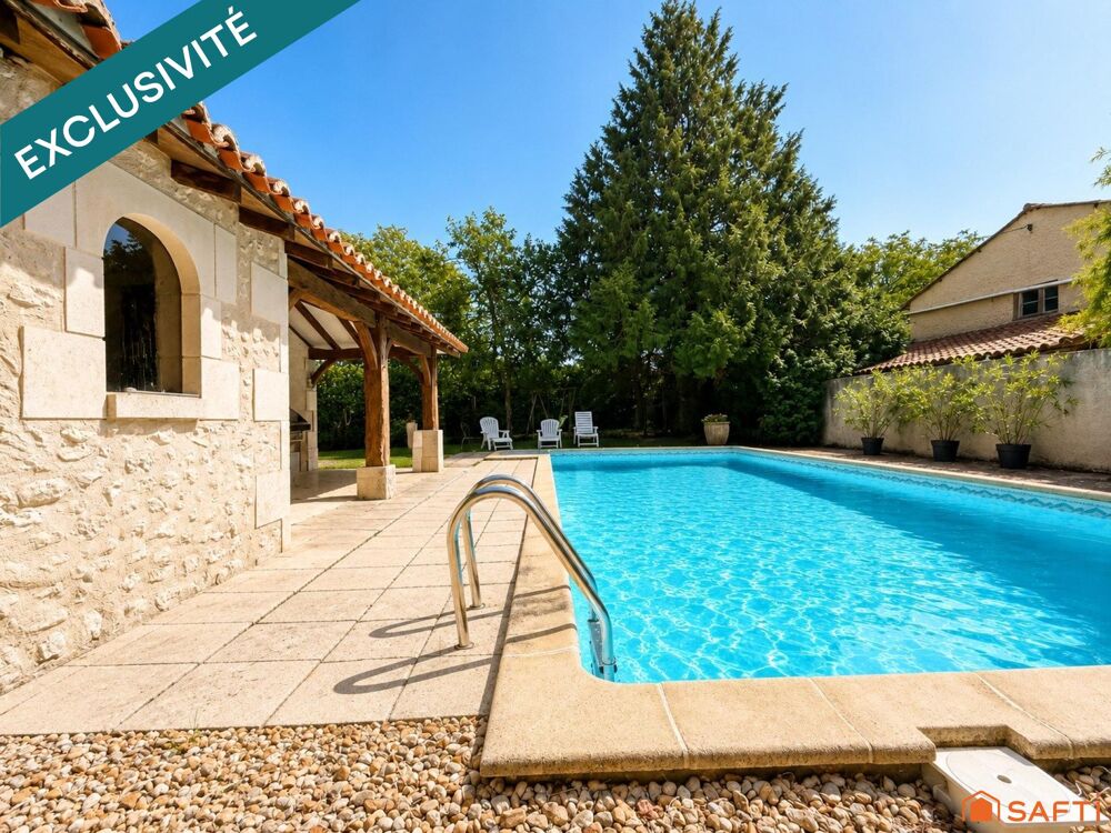 Vente Maison ENSEMBLE IMMOBILIER – 207 M² – 4 CHAMBRES – GRANGE 150 M² – DÉPENDANCE 200 M² – PISCINE – 1,86 HECTARE - VERGER - PUITS Allemans