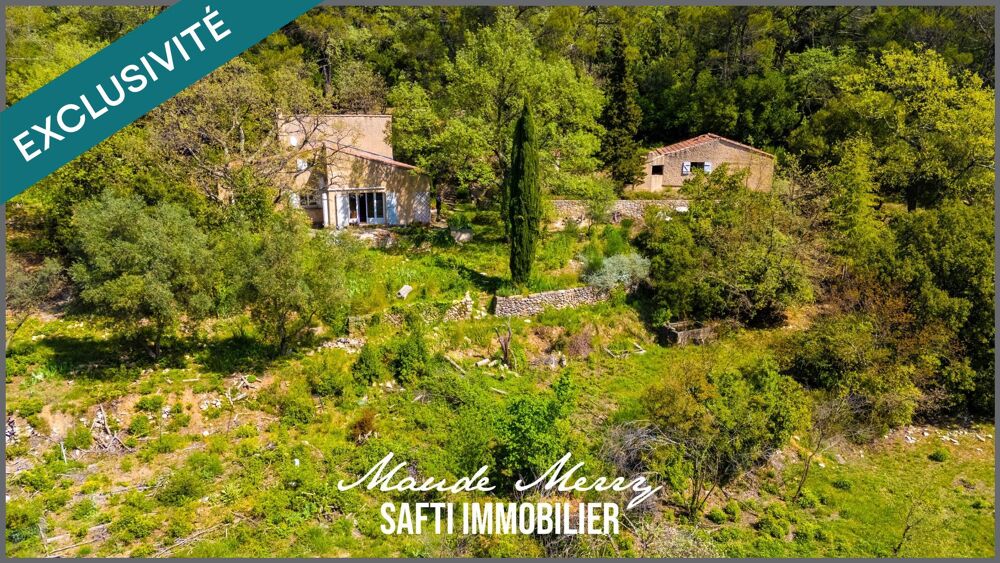 Vente Maison Superbe potentiel - en pleine campagne et calme absolu - zone naturelle sur près de 2 ha - maison d'environ 130 m2 + garage indé La roquebrussanne