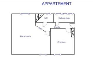  Appartement à louer 2 pièces 32 m²