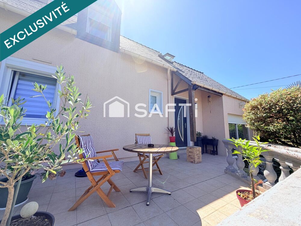 MAISON TRADITIONNELLE DE 77M2, 3 CHAMBRES SUR TERRAIN DE 1490 M2 A SAINT JEAN BREVELAY