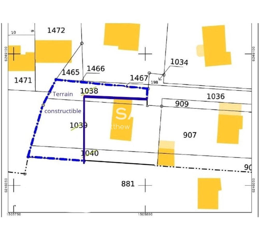 Vente Terrain Terrain de 535 m2 avec chemin commun aux autres maisons Mazieres-de-touraine