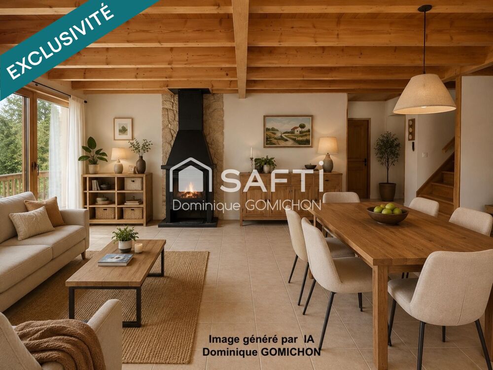 Jolie maison spacieuse avec une vue dégagée, très fonctionnelle