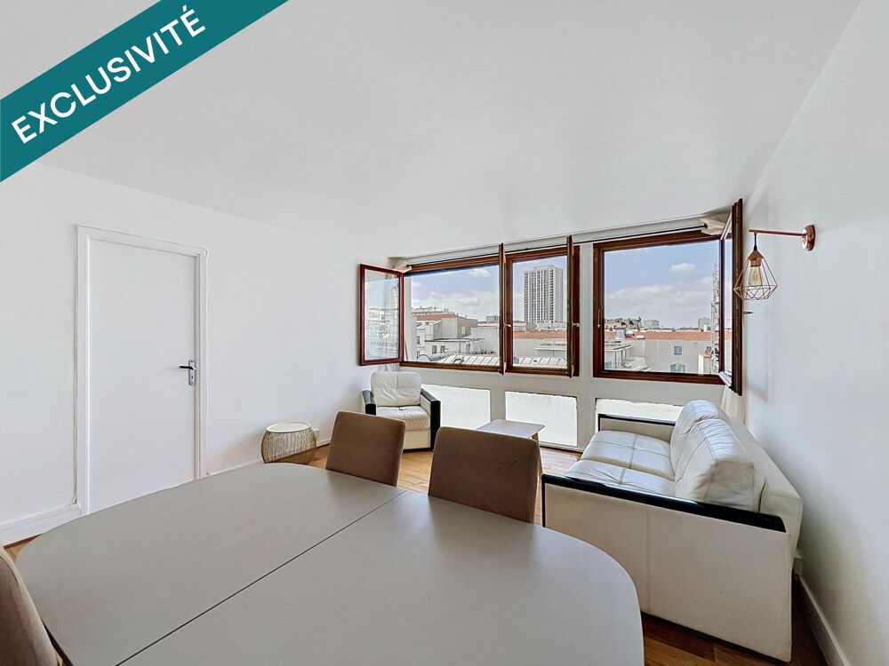 Vente Appartement Appartement familial 3 chambres, étage élevé Paris 19