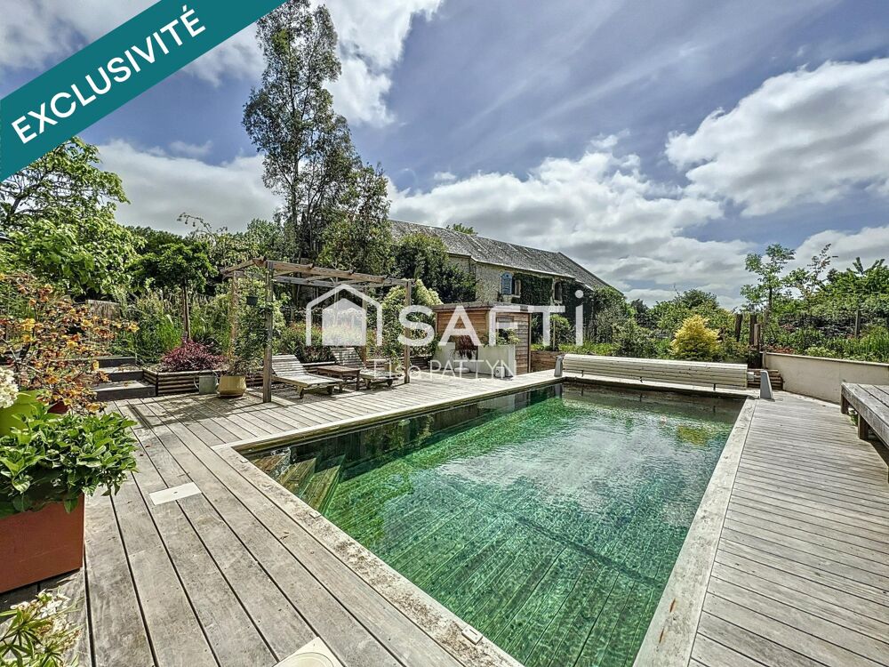 À VENDRE  MAISON DE MAÎTRE AVEC PISCINE DEPENDANCES VERGER ET PARC  PROXIMITE CAENNAISE