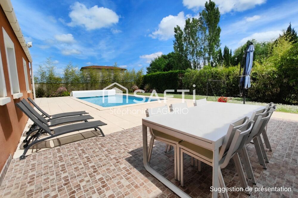 Vente Maison Maison plain-pied Bruguières proche Gratentour avec piscine Bruguieres