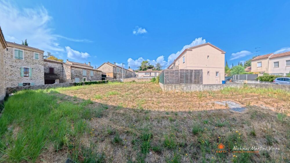 Vente Terrain Terrain à bâtir de 828 m², plat et viabilisé, au cœur d'un village de caractère du Gard. Brignon