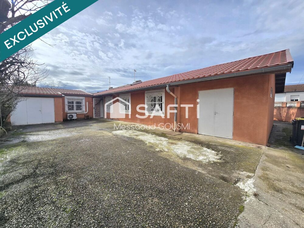 Maison de plain-pied 122 m²  3 chambres + bureau  Garage  Atelier  Terrain 463 m²  Secteur calme