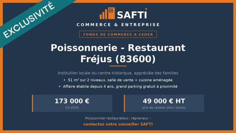 Vente fonds de commerces - 51 m&sup2; 49000 83600 Frejus
