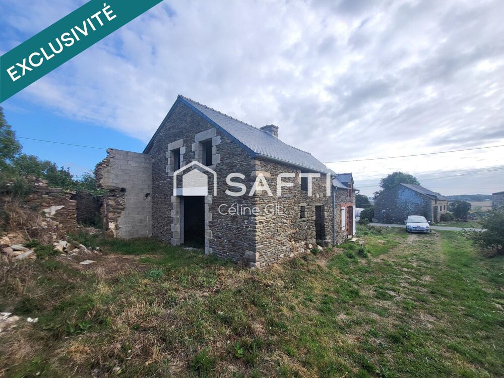 ENSEMBLE EN PIERRE À RÉNOVER  63 M²  BEAU POTENTIEL