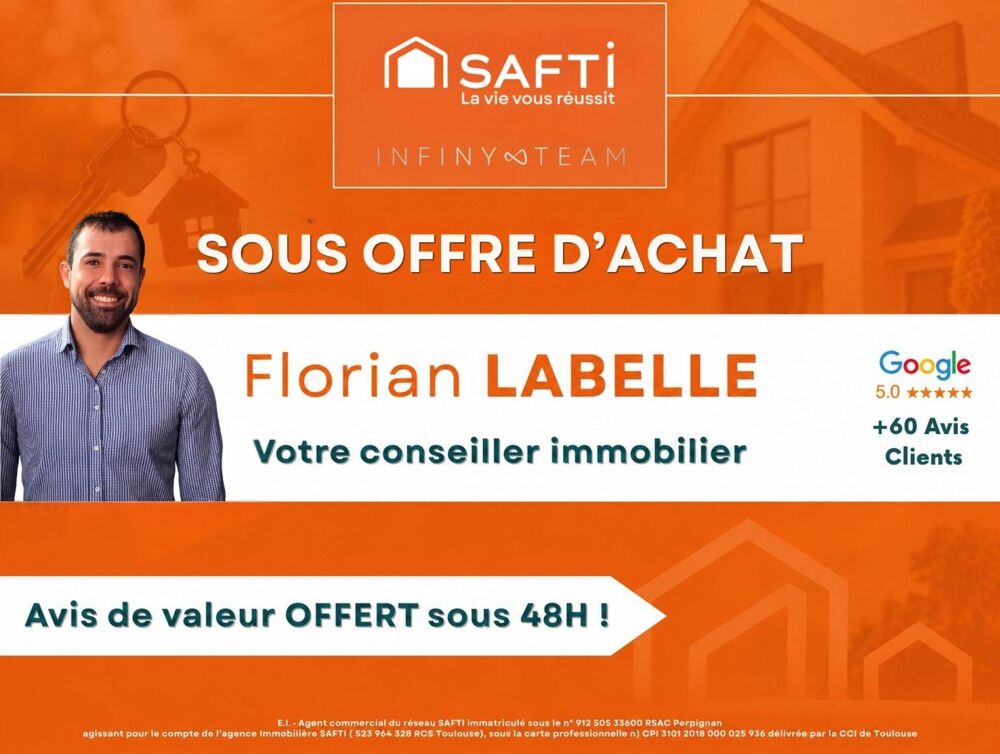 Villa F5 plain pied, aucun vis-à-vis !