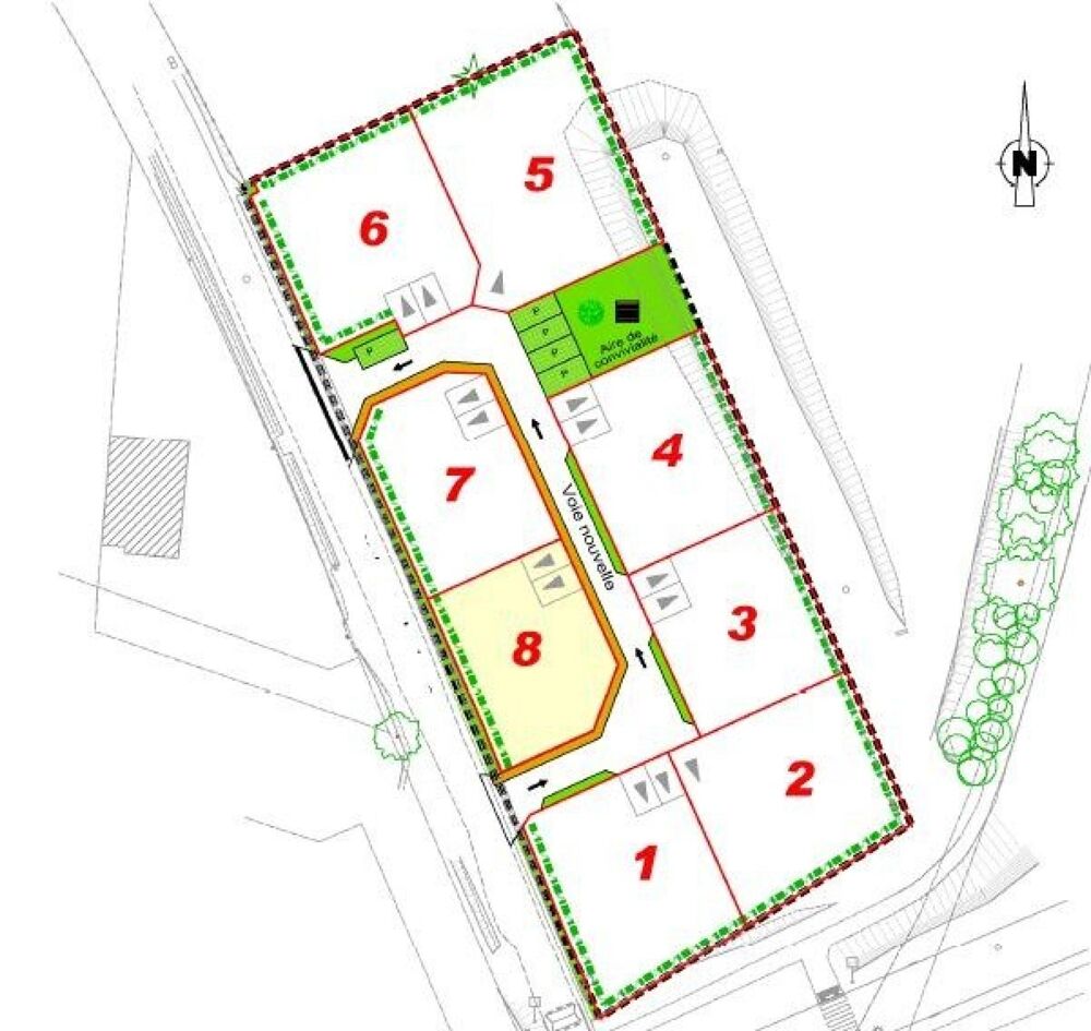 Vente Terrain Terrain à bâtir de 323 m² – Viabilisé & Libre de constructeur – Dans un mini-lotissement intimiste sans mitoyenneté ! Goven