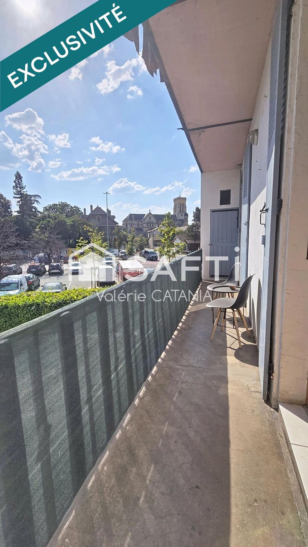 Vente Appartement MOIRANS CENTRE-VILLE – T3 de 73m² - VENDU LOUÉ – BALCON ET CAVE Moirans