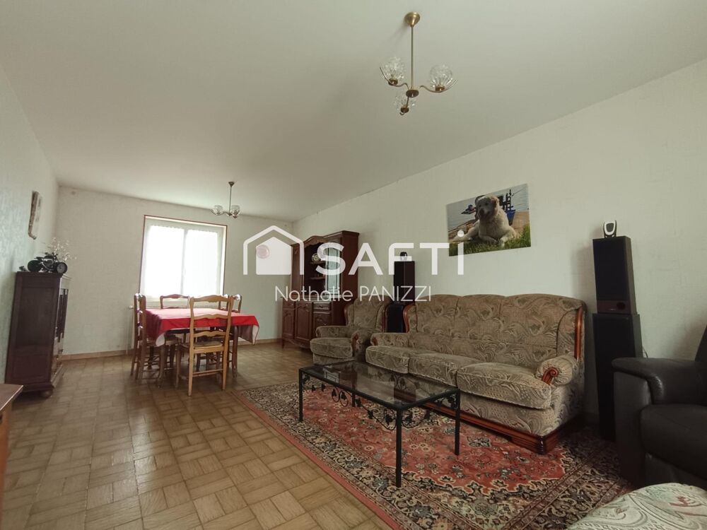 Vente Maison À La Nocle-Maulaix, découvrez cette maison surélevée au calme, sur plus de 4 000 m² de terrain,3 chambres, une salle de douche, La nocle-maulaix