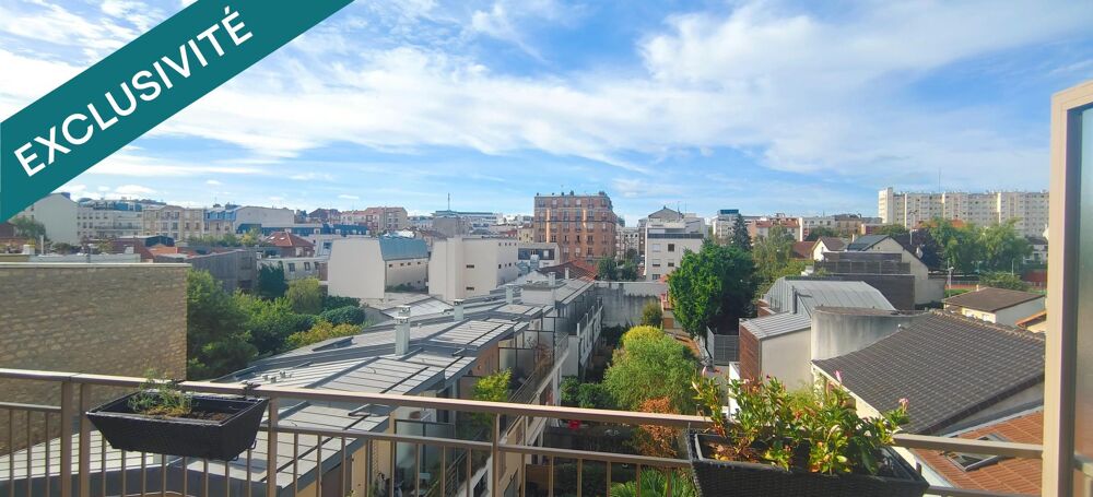 2P spacieux au dernier étage, balcons, vue dégagée