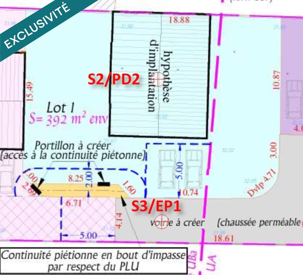 Vente Terrain calme secteur pris� Phalempin