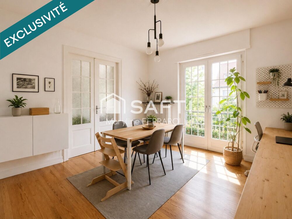 Neudorf, rue de Bâle, F4 traversant, veranda