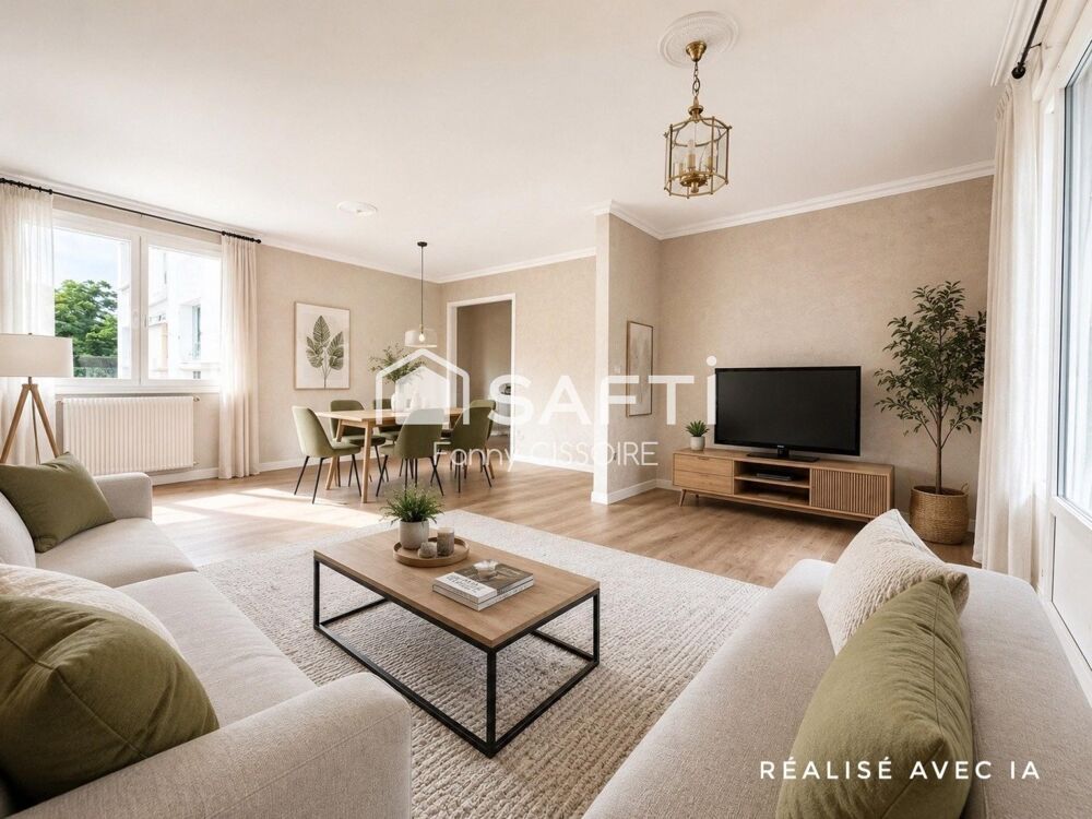 T4 spacieux avec balcon, parking et cave