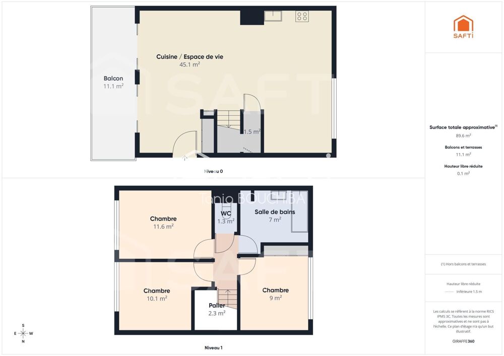 Vente Appartement Duplex lumineux face au Parc Mussonville Begles
