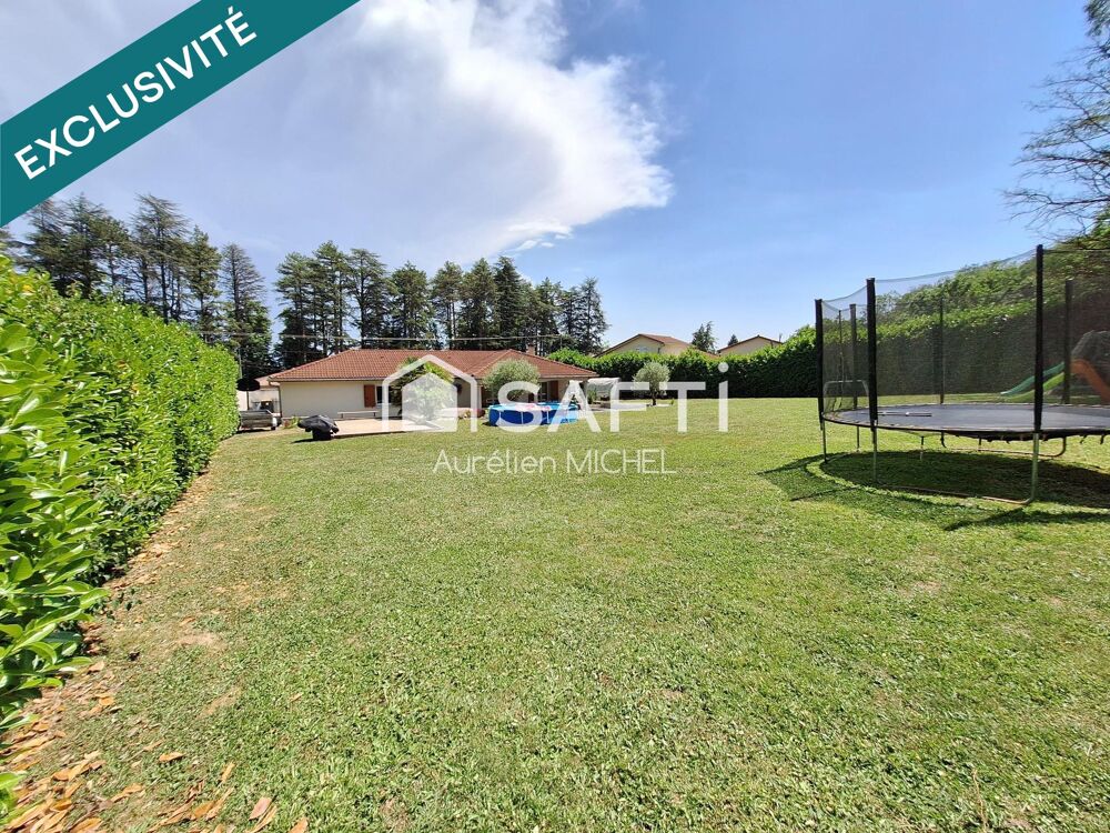 Maison de plain pied de 141m² sur un terrain de 1536m²