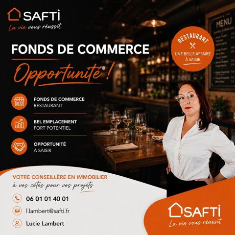 &Agrave; C&Eacute;DER - Fonds de commerce de restauration - Secteur (63) 89000 63500 Issoire