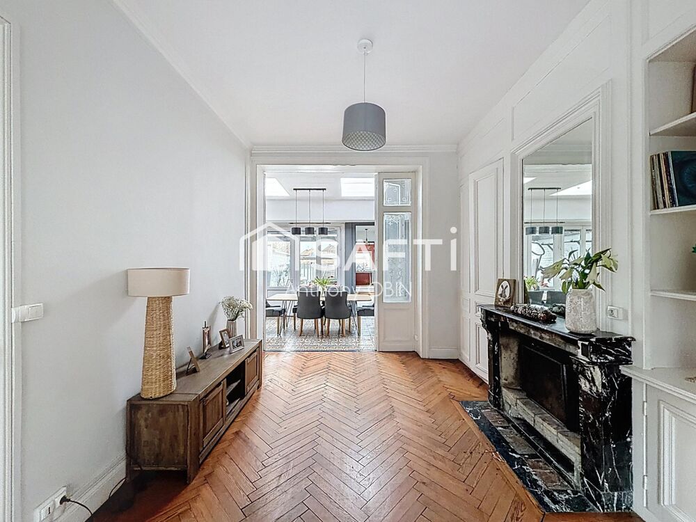 Maison bourgeois de 150m², 4 chambres, jardin, cave