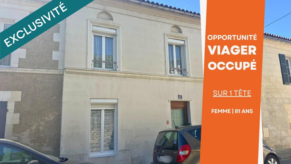 Vente Maison Viager 1 tête au profit d'une dame de 81 ans Jonzac