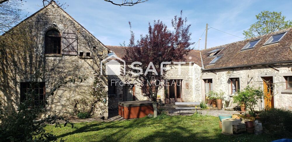Maison en pierre 206 m2, grange/atelier 2 x 60 m2, terrain 1206 m2