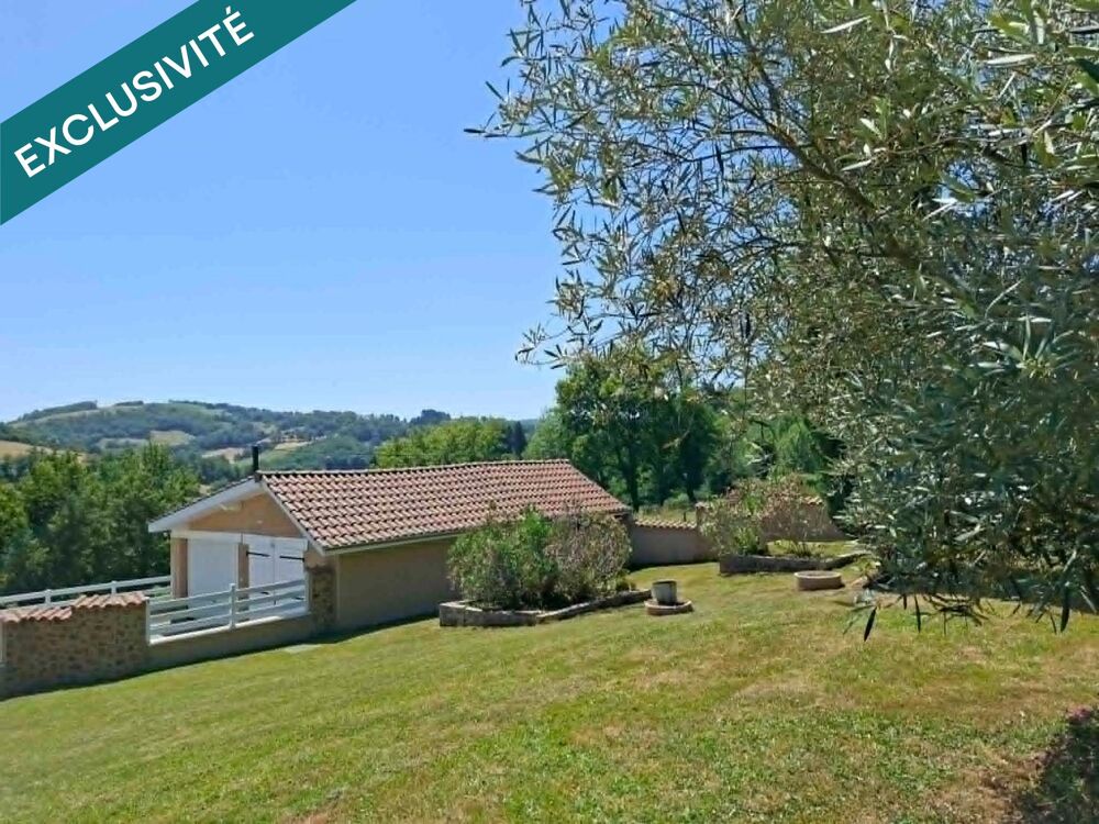 Vente Maison Idéalement située au calme sans vis-à-vis avec une vue exceptionnelle à 30 minutes de l'aéroport de Rodez . Valzergues