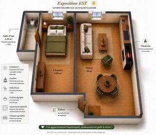  Appartement à vendre 2 pièces 28 m²