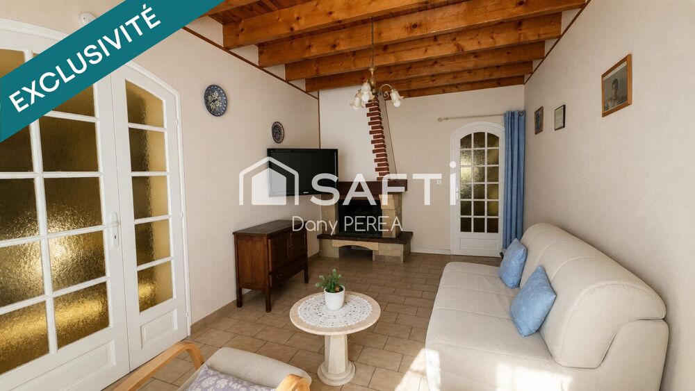 Vente Maison ? SAINT-LAURENT-D'AIGOUZE - Maison de plain-pied 100 m², 3 chambres, jardin et garage. Saint-laurent-d'aigouze